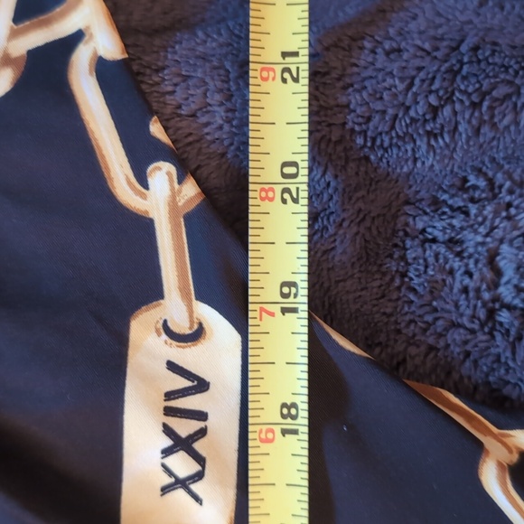 Fashion Nova| Black V-Neck Midi Dress With Gold Toned Chain Link Pattern - Picture 11 of 14